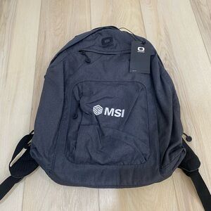 Ogio Black Canvas Multipocket Laptop Travel Backpack MSI Gaming
